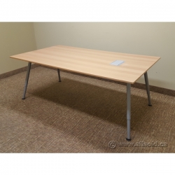 IKEA GALANT Conference Meeting Boardroom Table 6 FT w/ Powerfeed