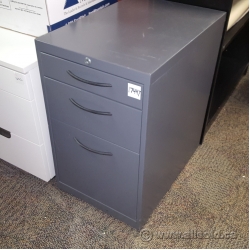 Grey 3 Drawer Box Box File Under Desk Pedestal