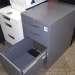 Grey 3 Drawer Box Box File Under Desk Pedestal