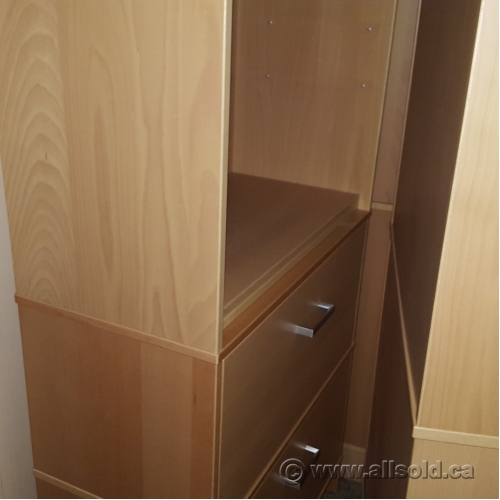 Blonde Ikea Galant 2 Door Storage Cabinet W Shelving Storage Allsold Ca Buy Sell Used Office Furniture Calgary