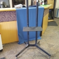 Black Mobile TV Media Stand w/ Locking Castors