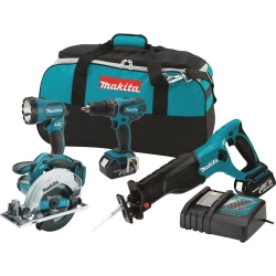 Makita 7 Piece Tool Kit Combo w/ Carry Case and Charger
