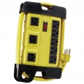 Woods Pro Power Metal 8 Outlet Power Strip w/ 6ft Cord