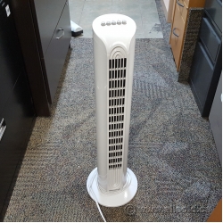 White Duracraft Oscillating Tower Fan