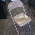Golden Bronze Metal Folding Chair