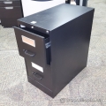 Staples Black 2 Drawer Vertical Letter File Cabinet, Locking