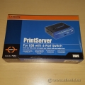 Linksys Print Server 4 Port Workgroup Switch PSUS4