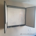 Black 2 Door Enclosed Egan Board Whiteboard 48" x 48"