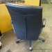 Black Leather High Back Task  Meeting Chair Arms
