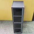Silver Small Storage Stand w/ Retractable Drawers and CD Sleeves