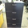 Black Pro Source 4 Drawer Lateral Filing Cabinet
