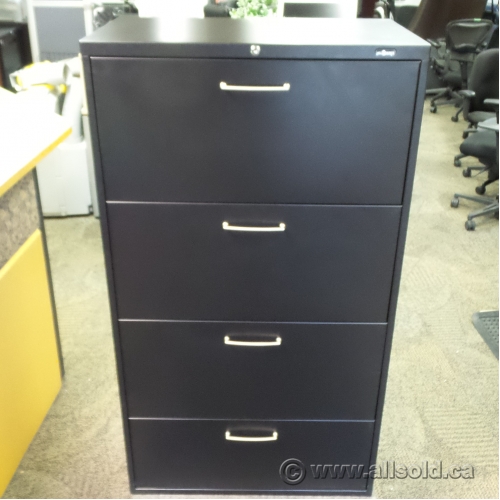 Black Pro Source 4 Drawer Lateral Filing Cabinet Allsold Ca Buy