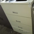Beige 4 Drawer Lateral Flip Front Filing Cabinet, Locking SND