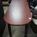 Mahogany P Shape Desk 60"x 24" Bullet Shape