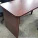 Mahogany P Shape Desk 60"x 24" Bullet Shape
