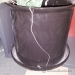 Cracked Ceramic Plant Pot w/ Silk Plant Included