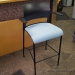 Blue Steelcase Move Counter Height Bar Stool w/ Fixed Arms