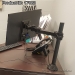 Black Single Arm Adjustable Grommet Clamp Style Monitor Stand