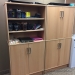 Blonde IKEA Galant 2 Door Storage Cabinet w/ Shelving Storage