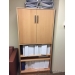 Blonde IKEA Galant 2 Door Storage Cabinet w/ Shelving Storage