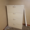 Grand & Toy Beige 4 Drawer Lateral Filing Cabinet, Locking