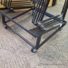 Black Rolling Steelcase Stacking Chair Storage Trolley Cart