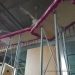 Retail Display 2 Tower Truss w/ Pink Velvet Covering