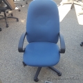 Blue Executive High Back Rolling Task Chair, Arms