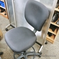 Black Adjustable Bar Height Drafting Stool w/ Foot Ring