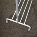 White Rolling Clothing 49" Tall Coat Retail Display Rack