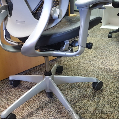 Teknion Contessa Black Leather Mesh Back Chair Allsold Buy