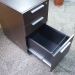 Espresso 3 Drawer Box / Box / File Rolling Pedestal