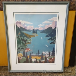 Linda Evans Wall Art "Maligne Lake Spirit Island Jasper"