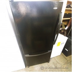 Amana Black Bottom Freezer Fridge Refrigerator