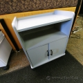 Grey Rolling Microwave / Printer Stand
