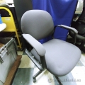 Grey Rolling Task Chair w/ Padded Arms
