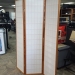 Wood Frame Tri-Fold Oriental Style Privacy Screen divider