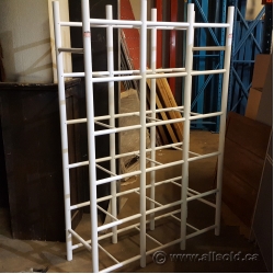 White Plastic Tubular Storage Rack Shelving