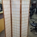 Wood Frame Tri-Fold Oriental Style Privacy Screen divider