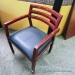 Wood Framed Chair with Leather Seat