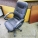 Black Adjustable Office Task Chair with Fixed Arms