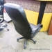 Black Adjustable Office Task Chair with Fixed Arms