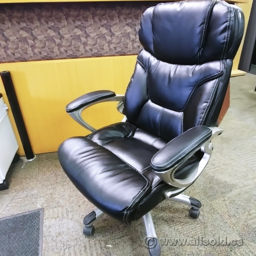 Worksmart Leather Executive Adjustable, Used Leather Office Chairs