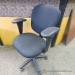 Black Pattern Adjustable Fabric Office Task Chair