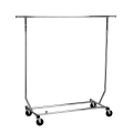 Chrome Folding/Rolling Retail Clothing Rack