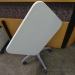 White Steelcase Au Lait Rolling Folding Nesting Table