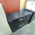 Global Black 2 Drawer Lateral File Cabinet, Locking SND