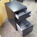 Black Mobile 3 Drawer Box Box File Pedestal, Letter
