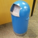 Blue Steel Flip Front Garbage Can
