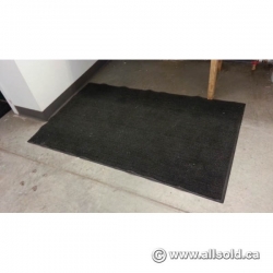 Commercial Indoor Rubber Coated Grey Entrance Floor Mat 42" Wide